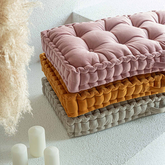 Velvet Tufted Seating Cushion